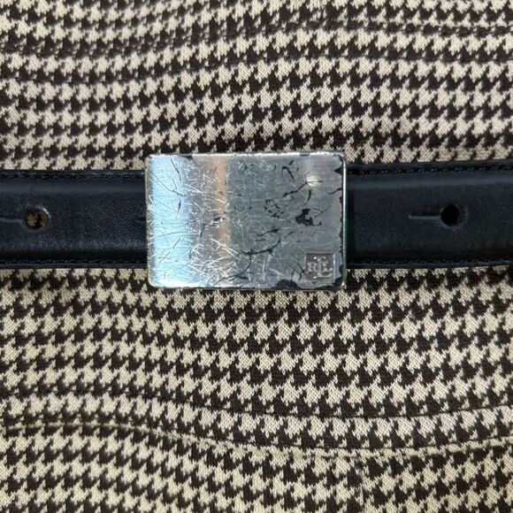 Lauren Ralph Lauren Brown Tan Houndstooth Academia Corporate Sheath Dress Size L - Picture 10 of 12